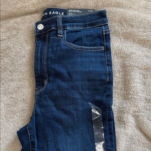 American Eagle Outfitters Dark Blue High Rise Jeans